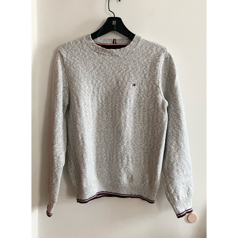 Vintage 90s Tommy Hilfiger 100% Cotton Crew Neck Sweater Men’s M / Modern SM